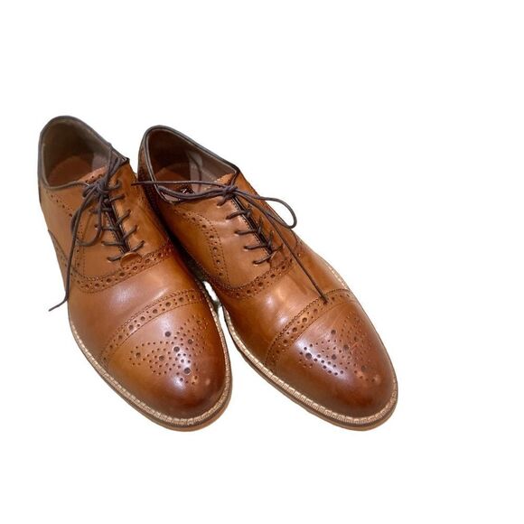 Classic Brown Leather Oxfords main image 14